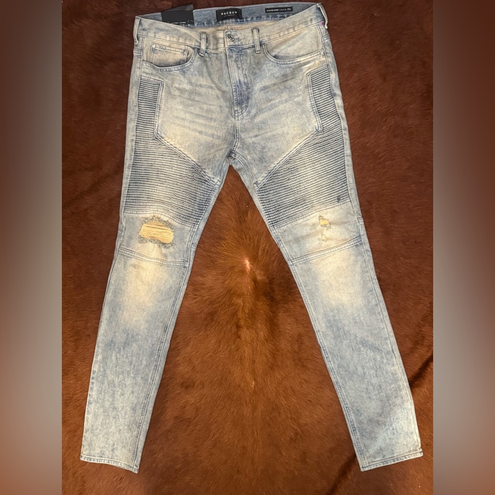 New PacSun Men's Light Blue Skinny Jeans